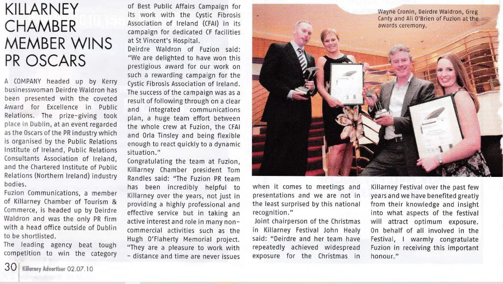 PRII Award 2010, Fuzion