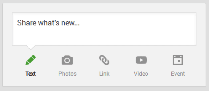 Google + Screenshot