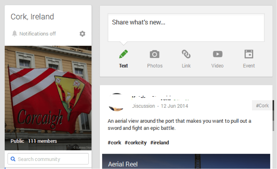 Google+ Screenshot