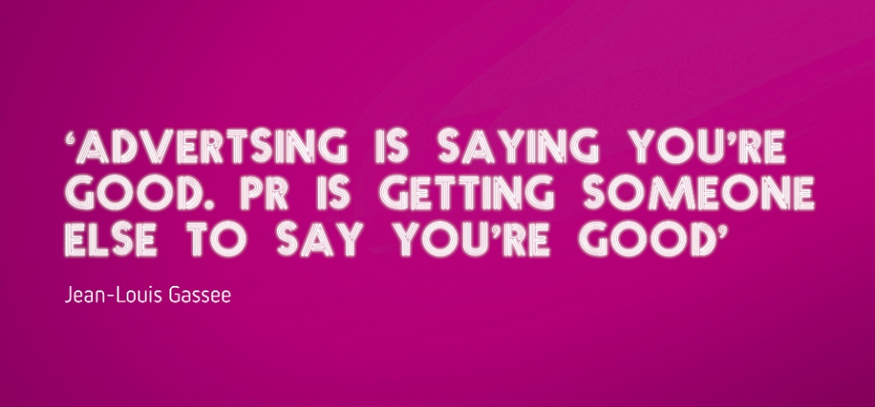 PR versus advertising 