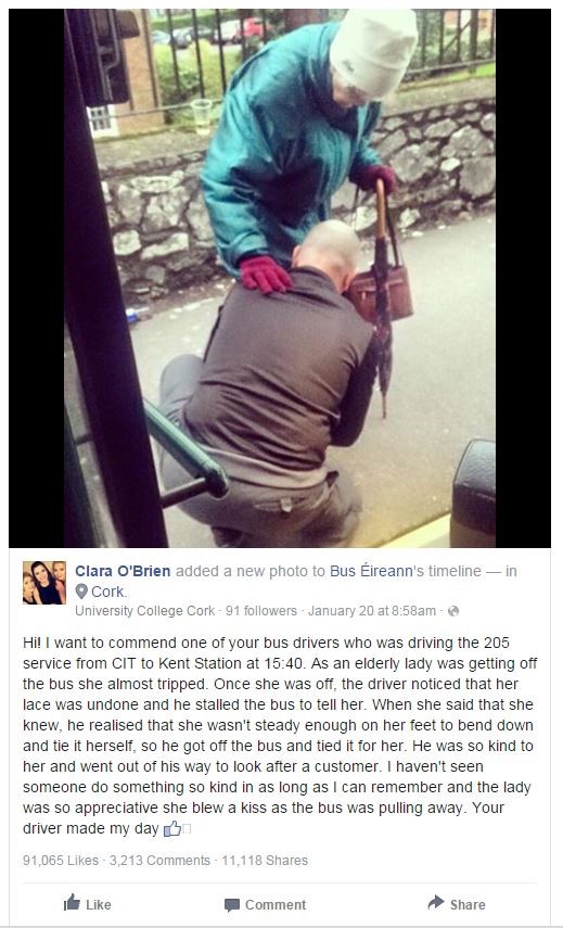 Kind bus driver